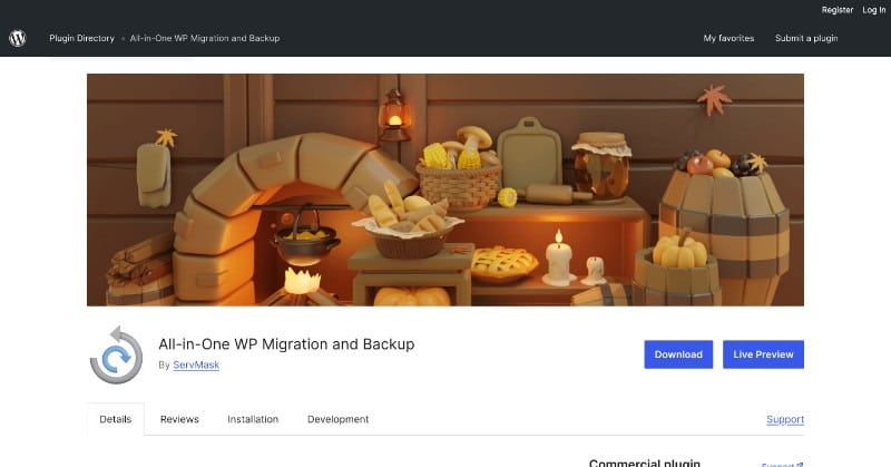 All in One WP Migration and Backup – WordPress plugin WordPress org Juan Pardo